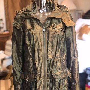 Burberry Olive Rain Parka/Windbreaker!